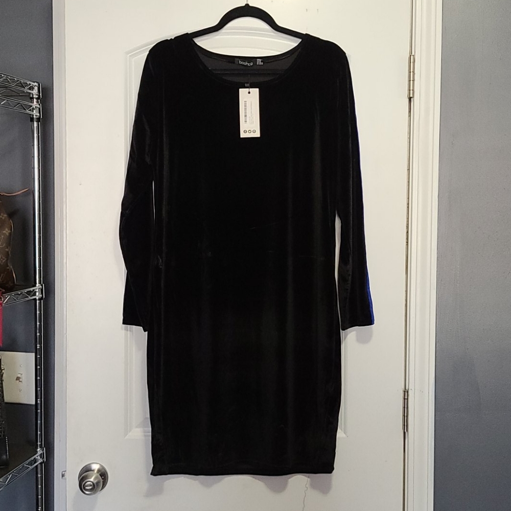 Striped Steve Velvet Bodycon Dress